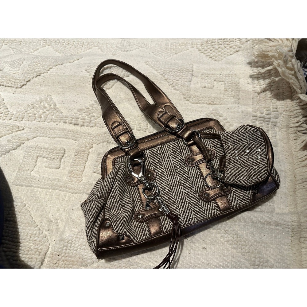 Y2K Nine Weat Herringbone Purse